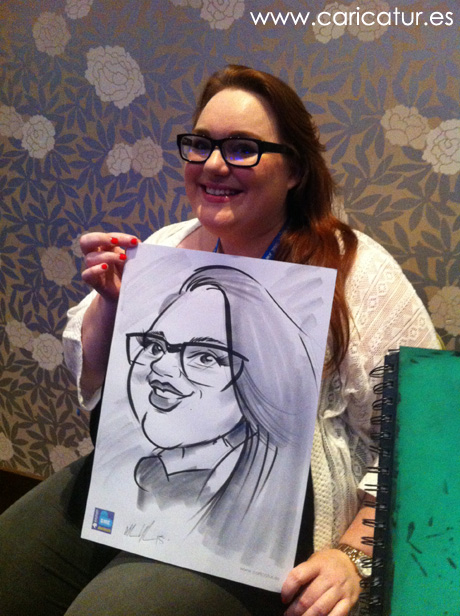 Live caricature by Allan Cavanagh www.caricatur.es