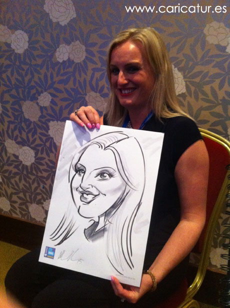 Live caricature by Allan Cavanagh www.caricatur.es