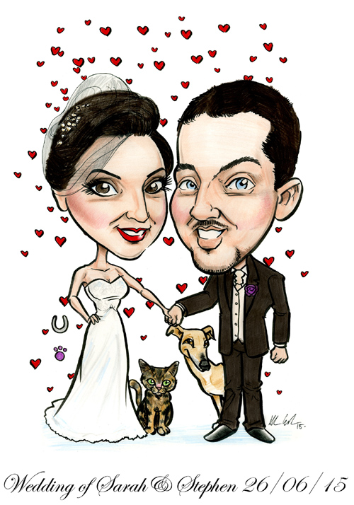 WEDDING-CARICATURE-SIGNING-BOARD-IRELAND-ALLAN-CAVANAGH