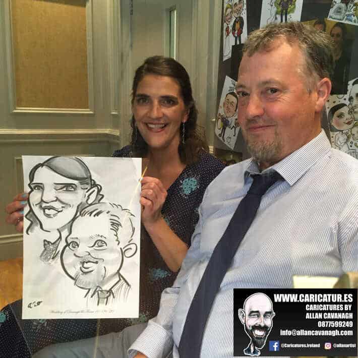 wedding entertainment live caricatures old ground hotel ennis allan cavanagh 11