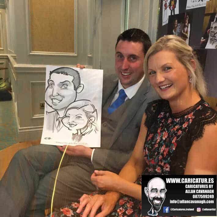 wedding entertainment live caricatures old ground hotel ennis allan cavanagh 13