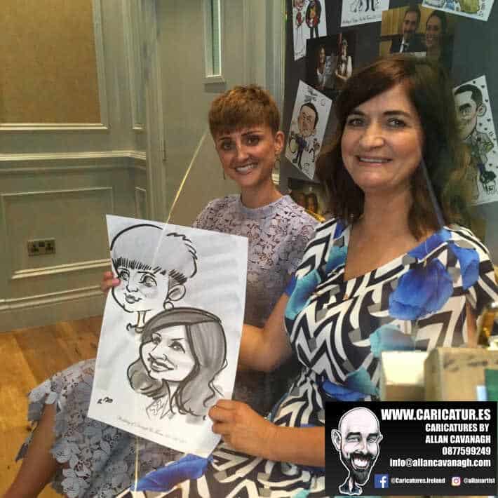 wedding entertainment live caricatures old ground hotel ennis allan cavanagh 14