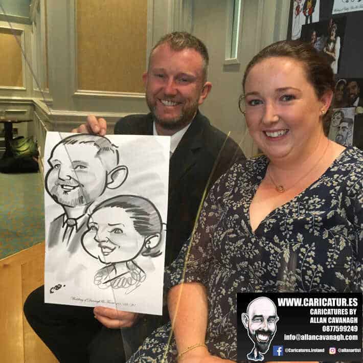 wedding entertainment live caricatures old ground hotel ennis allan cavanagh 16