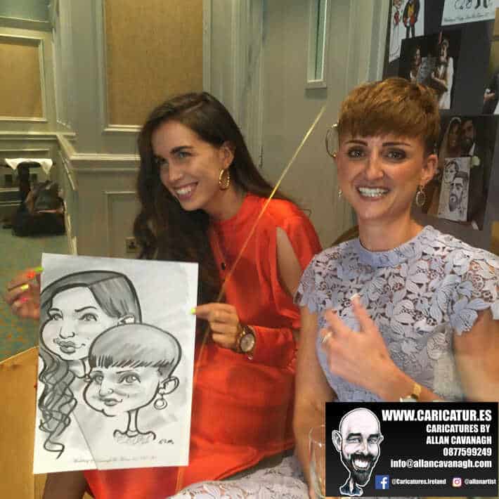 wedding entertainment live caricatures old ground hotel ennis allan cavanagh 2