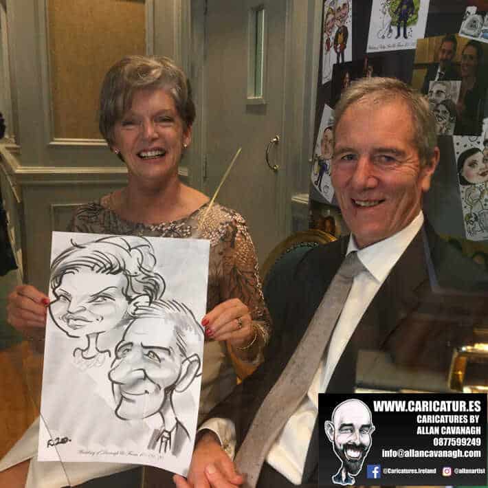 wedding entertainment live caricatures old ground hotel ennis allan cavanagh 7