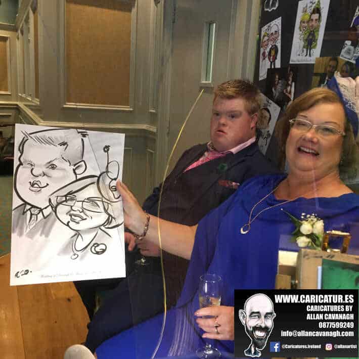 wedding entertainment live caricatures old ground hotel ennis allan cavanagh 8