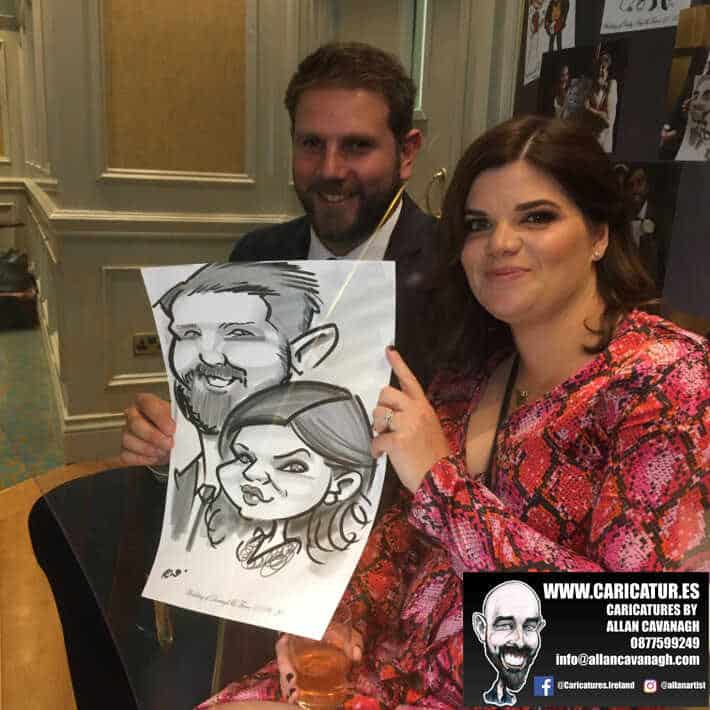 wedding entertainment live caricatures old ground hotel ennis allan cavanagh 9