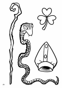 MITRE CROZIER SNAKE SHAMROCK SAINT PATRICKS DAY