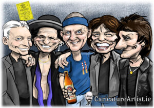 Rolling Stones Caricature Allan Cavanagh Caricatures