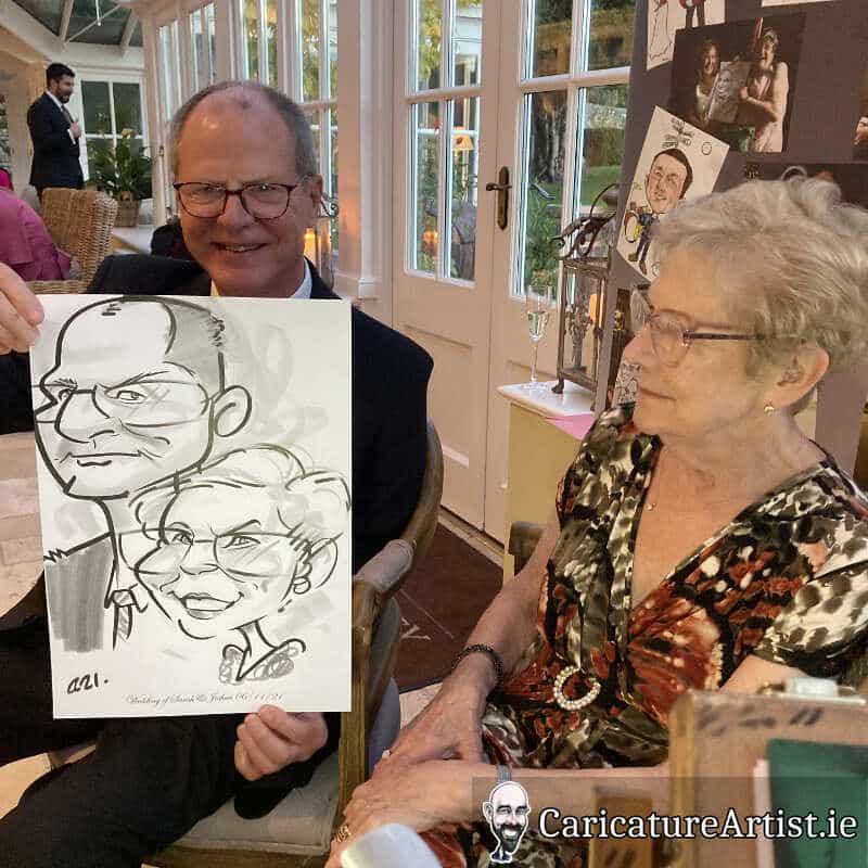 Ballymagarvey Village Weddings Drinks Reception Entertainment Caricatures 11