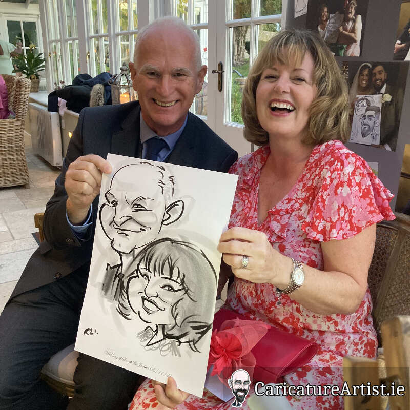 Ballymagarvey Village Weddings Drinks Reception Entertainment Caricatures 12