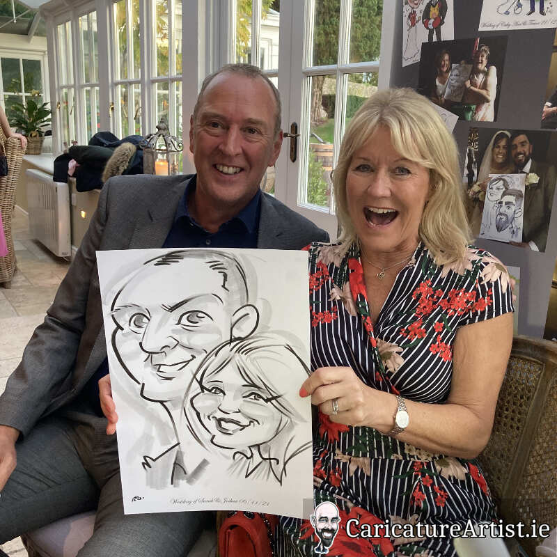 Ballymagarvey Village Weddings Drinks Reception Entertainment Caricatures 13