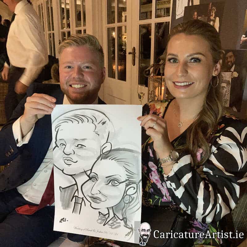 Ballymagarvey Village Weddings Drinks Reception Entertainment Caricatures 2