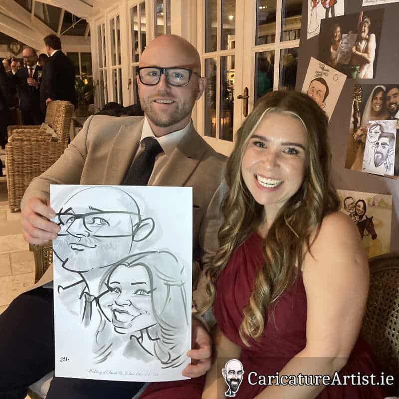 Ballymagarvey Village Weddings Drinks Reception Entertainment Caricatures 3