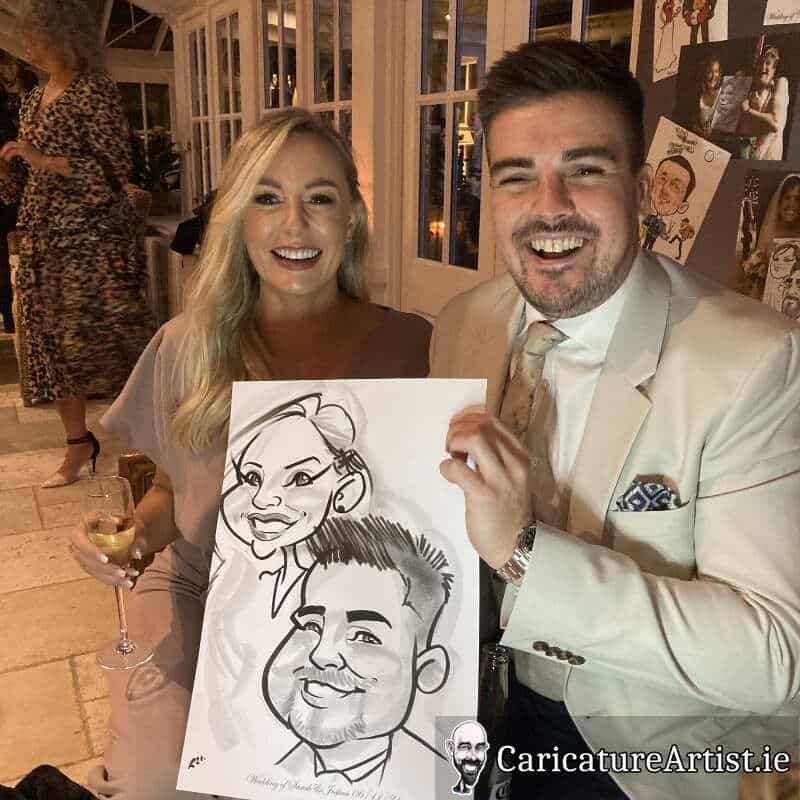 Ballymagarvey Village Weddings Drinks Reception Entertainment Caricatures 4