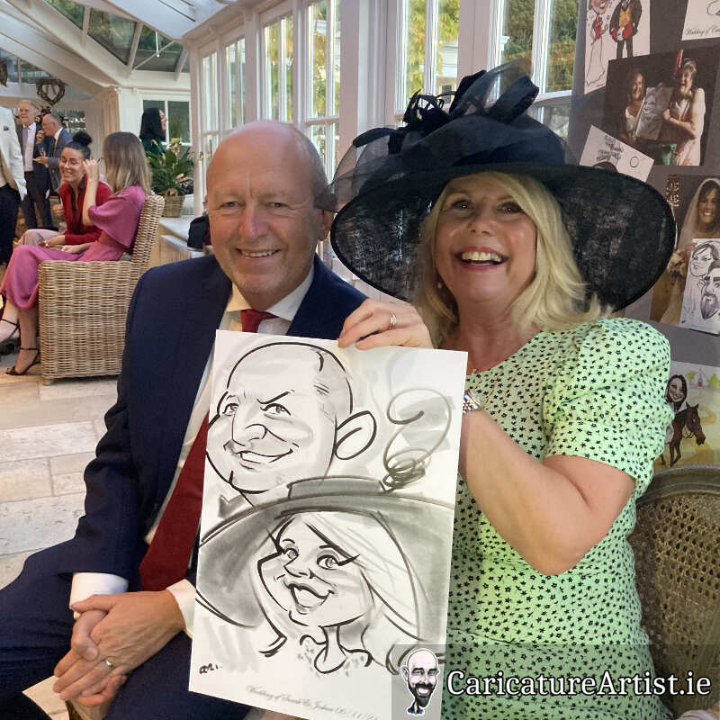 Ballymagarvey Village Weddings Drinks Reception Entertainment Caricatures 5