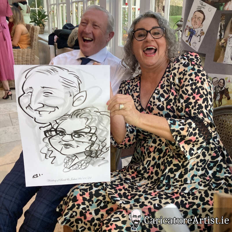 Ballymagarvey Village Weddings Drinks Reception Entertainment Caricatures 6