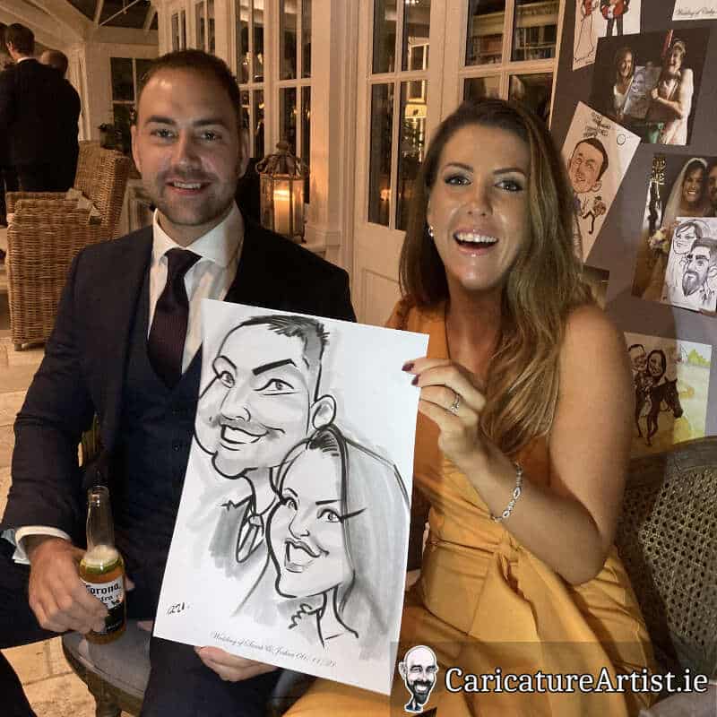 Ballymagarvey Village Weddings Drinks Reception Entertainment Caricatures 7