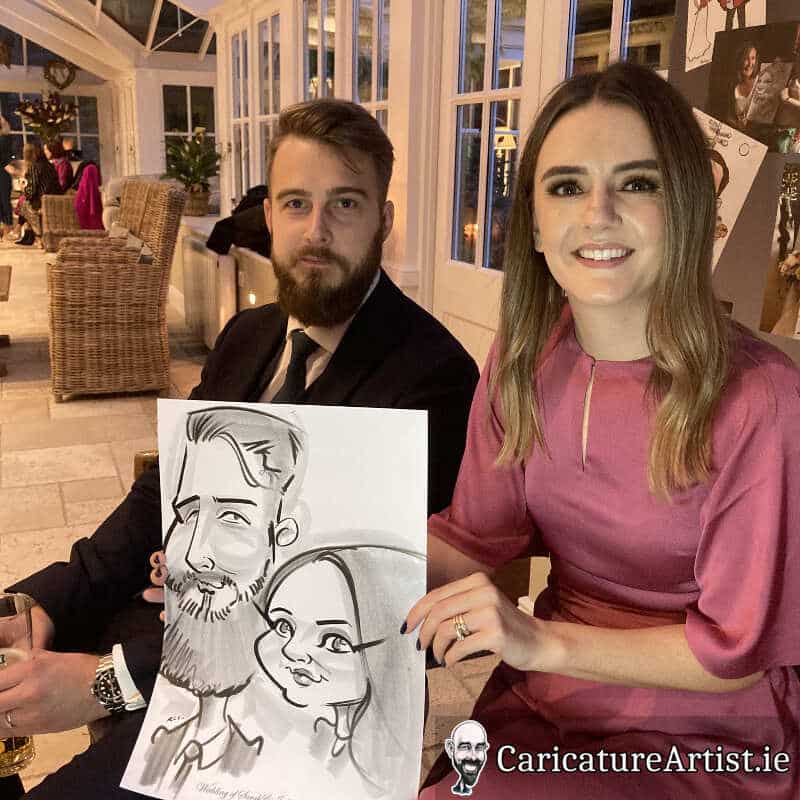 Ballymagarvey Village Weddings Drinks Reception Entertainment Caricatures 9