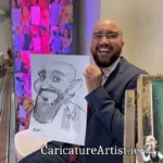 Portmarnock Resort Wedding Entertainment Caricature Artist Dublin (6)