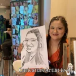 Portmarnock Resort Wedding Entertainment Caricature Artist Dublin (8)