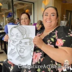 Sligo Wedding Entertainment Live Wedding Caricatures by Allan Cavanagh in the Ocean Sands Hotel (11)