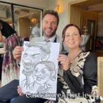 Sligo Wedding Entertainment Live Wedding Caricatures by Allan Cavanagh in the Ocean Sands Hotel (12)