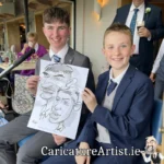 Sligo Wedding Entertainment Live Wedding Caricatures by Allan Cavanagh in the Ocean Sands Hotel (2)