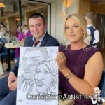 Sligo Wedding Entertainment Live Wedding Caricatures by Allan Cavanagh in the Ocean Sands Hotel (3)