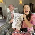 Dromquinna Manor Wedding Entertainment Kerry Caricature Artist (1)