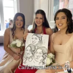Dromquinna Manor Wedding Entertainment Kerry Caricature Artist (3)