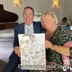Dromquinna Manor Wedding Entertainment Kerry Caricature Artist (7)