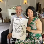 Dromquinna Manor Wedding Entertainment Kerry Caricature Artist (8)