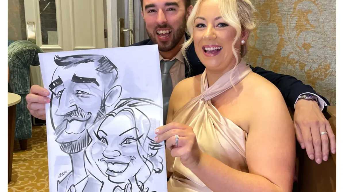Park Hotel Dungarvan Waterford Wedding Entertainment Caricatures by Allan Cavanagh