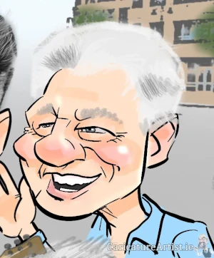 Bill Clinton caricature