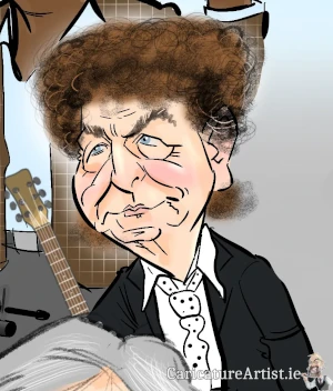 Bob Dylan caricature