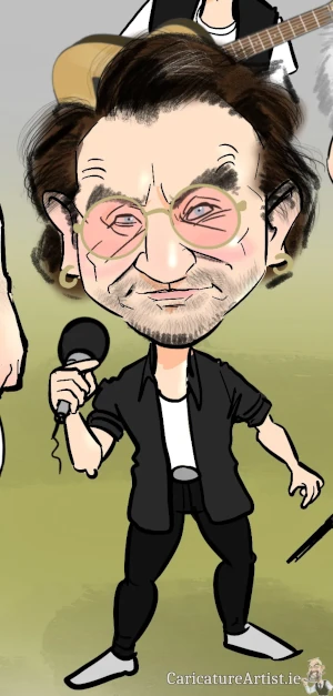 Bono caricature