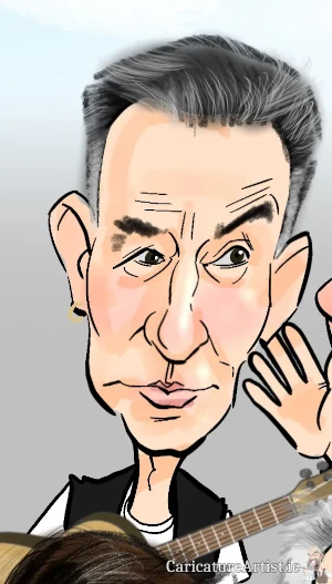 Bruce Springsteen caricature