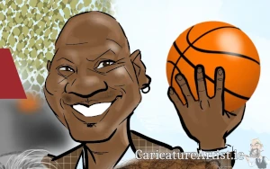 Michael Jordan caricature