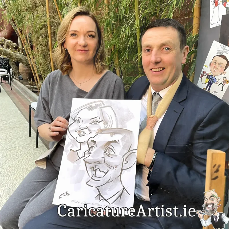 Kilshane House Wedding Photos Live Caricatures Drinks Reception Entertainment (1)