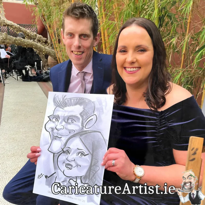 Kilshane House Wedding Photos Live Caricatures Drinks Reception Entertainment (3a)