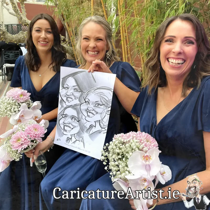 Kilshane House Wedding Photos Live Caricatures Drinks Reception Entertainment (4)