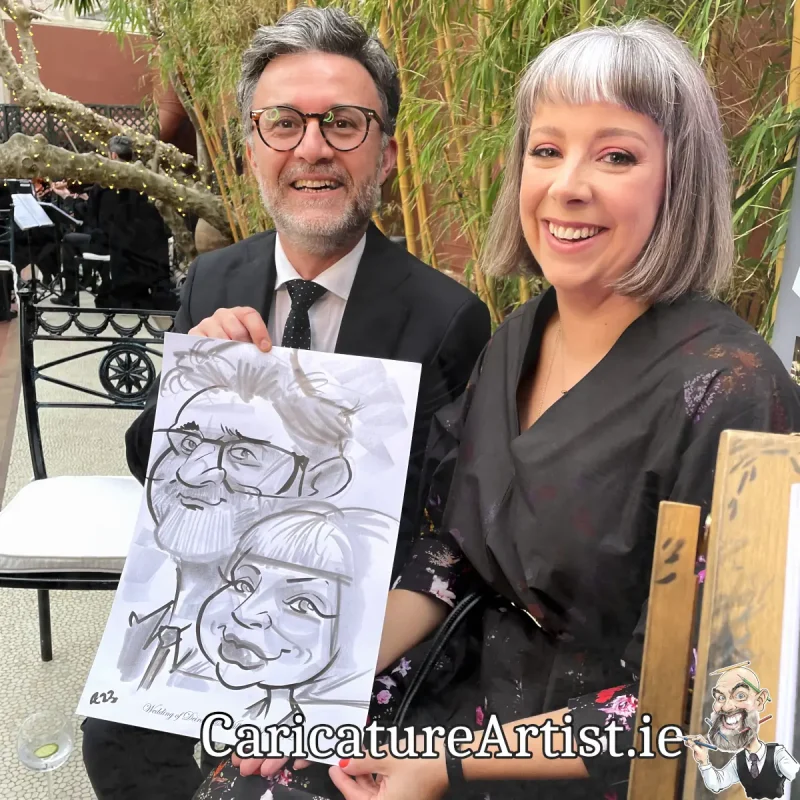 Kilshane House Wedding Photos Live Caricatures Drinks Reception Entertainment (5)