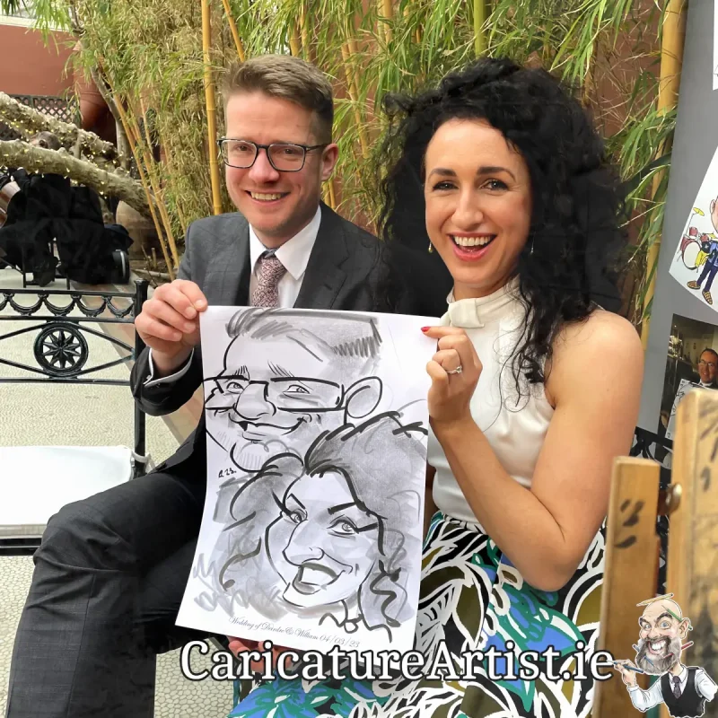 Kilshane House Wedding Photos Live Caricatures Drinks Reception Entertainment (6)
