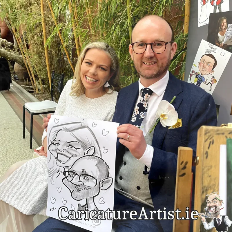 Kilshane House Wedding Photos Live Caricatures Drinks Reception Entertainment (7)