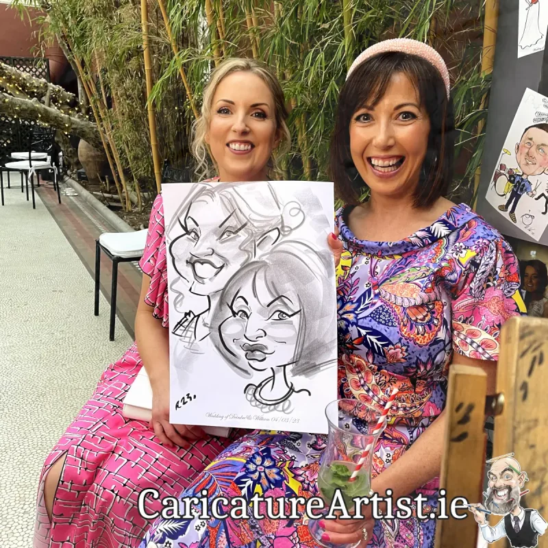 Kilshane House Wedding Photos Live Caricatures Drinks Reception Entertainment (8)