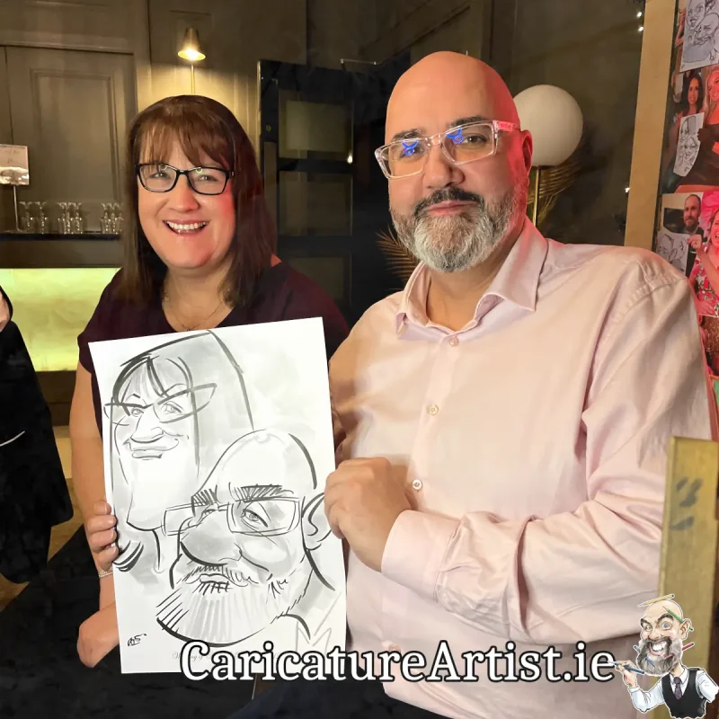 Shamrock Lodge Hotel Wedding Entertainment Irish Caricature Artist Allan Cavanagh (10)