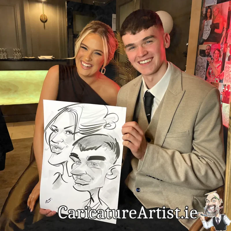 Shamrock Lodge Hotel Wedding Entertainment Irish Caricature Artist Allan Cavanagh (11)