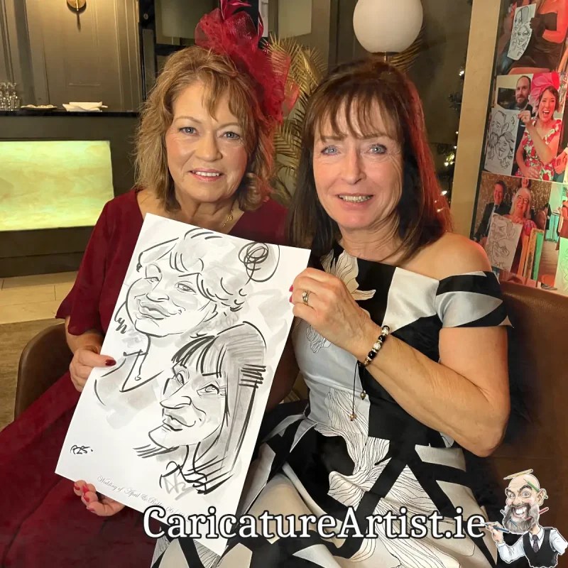Shamrock Lodge Hotel Wedding Entertainment Irish Caricature Artist Allan Cavanagh (15)