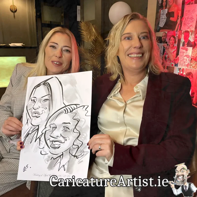 Shamrock Lodge Hotel Wedding Entertainment Irish Caricature Artist Allan Cavanagh (16)